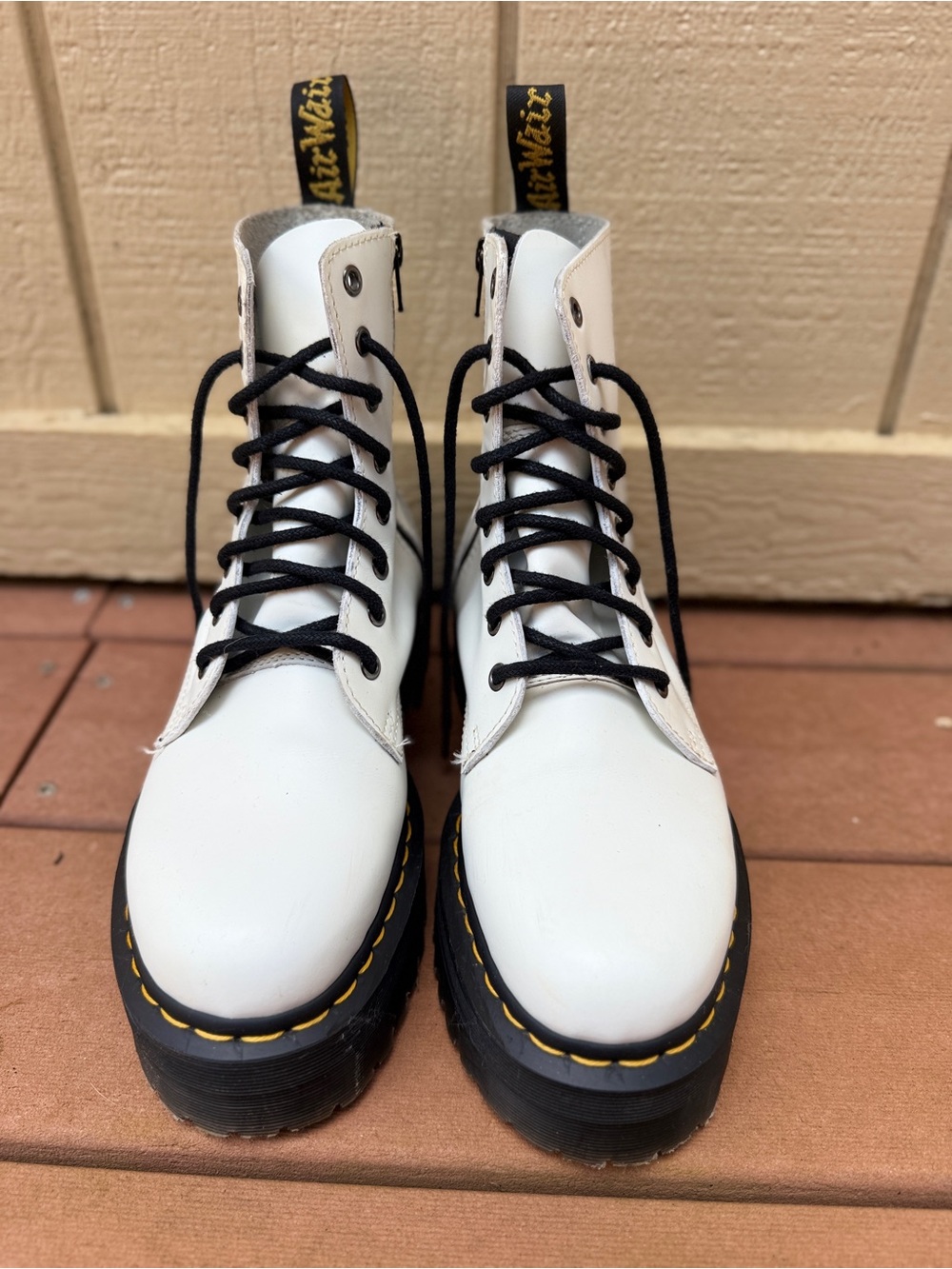 Dr. Martens White Jadon Boots